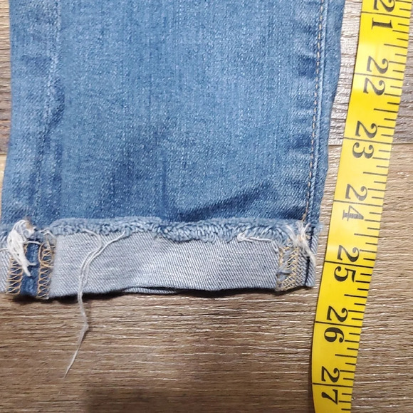 Ag Adriano Goldschmied Blue Ag-ed Denim Ankle The Stilt Roll Up Jeans - Picture 5 of 9